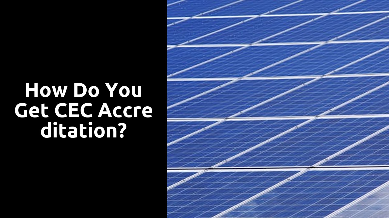 How do you get CEC accreditation?