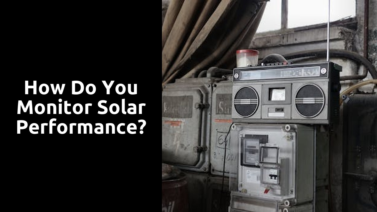 How do you monitor solar performance?