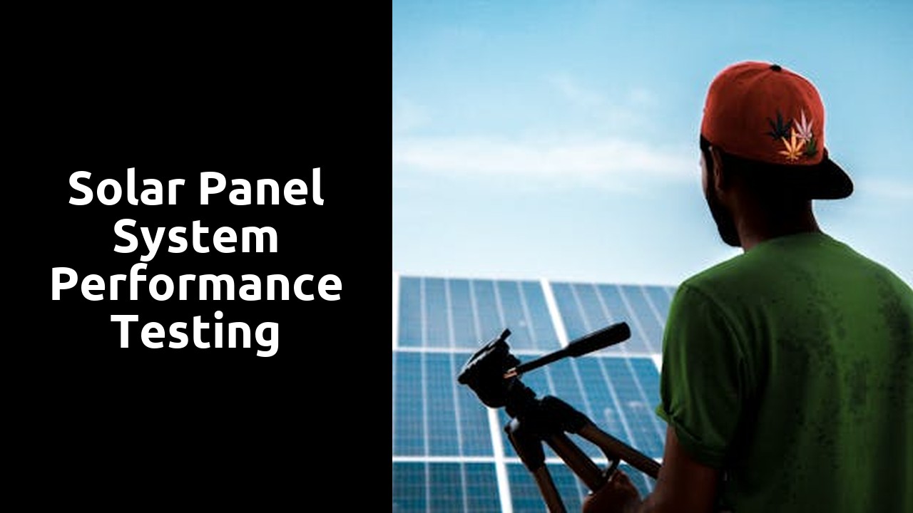 Solar Panel System Performance Testing